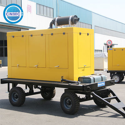 Practical Trailer  Diesel Generator Set Single Phase 500KVA 400KW
